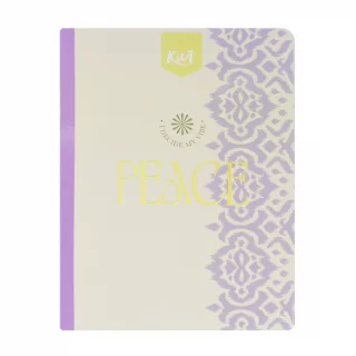 Cuaderno Cosido Kiut  100 Hojas 1 Materia Cuadriculado Peace
