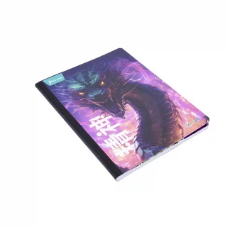 Cuaderno cosido masculino 100 hojas cuadriculado X-presarte - dragon