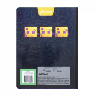 Cuaderno cosido masculino 100 hojas doble línea X-presarte - cabeza cuadrada
