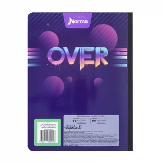 Cuaderno cosido masculino 100 hojas línea corriente X-presarte - over