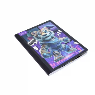 Cuaderno cosido masculino 100 hojas línea corriente X-presarte - tigre yeah