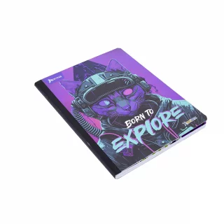 Cuaderno cosido masculino 50 hojas cuadriculado X-presarte - born to explore