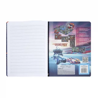 Cuaderno Cosido Street Racer 100 Hojas 1 Materia Doble Línea - F1 Vs Moto