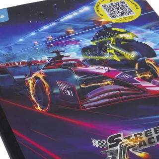 Cuaderno Cosido Street Racer 100 Hojas 1 Materia Doble Línea - F1 Vs Moto