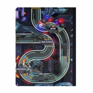 Cuaderno Cosido Street Racer 100 Hojas 1 Materia Doble Línea - F1 Vs Moto