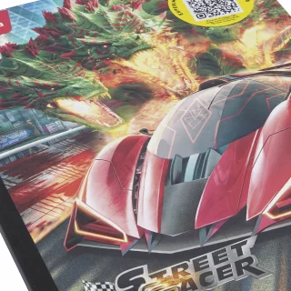 Cuaderno Cosido Street Racer 100 Hojas 1 Materia Doble Línea - Triple Dragon