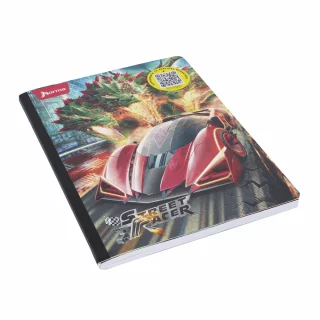 Cuaderno Cosido Street Racer 100 Hojas 1 Materia Doble Línea - Triple Dragon
