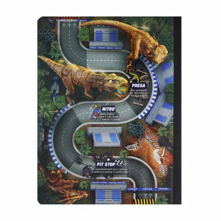 Cuaderno Cosido Street Racer 100 Hojas 1 Materia Doble Línea - Triple Dragon