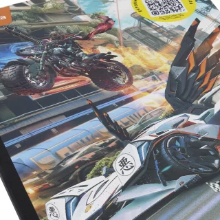 Cuaderno Cosido Street Racer 100 Hojas 1 Materia Línea Corriente - Carro Con Alas