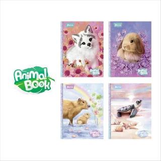 Cuaderno Cosido Tapa Dura 90 Hojas Cuadriculado Animal Book