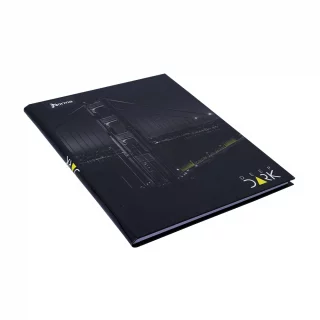 Cuaderno Cosido Tapa Dura 90 Hojas Cuadriculado Deep Dark
