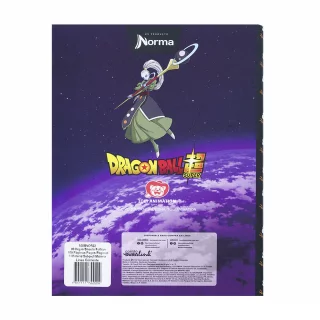 Cuaderno Cosido tapa dura 90 Hojas Cuadriculado Dragon Ball - Bills / Vados / Champa