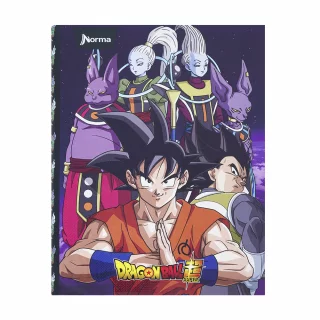 Cuaderno Cosido tapa dura 90 Hojas Cuadriculado Dragon Ball - Bills / Vados / Champa