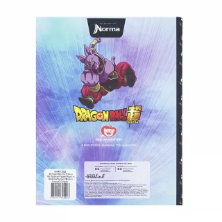 Cuaderno Cosido tapa dura 90 Hojas Cuadriculado Dragon Ball - Grupo Goku / Vegeta / Wiss