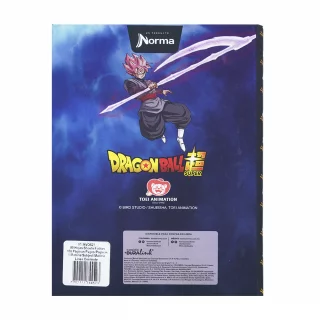Cuaderno Cosido tapa dura 90 Hojas Cuadriculado Dragon Ball - Puños