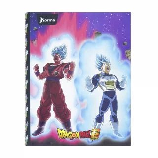 Cuaderno Cosido tapa dura 90 Hojas Cuadriculado Dragon Ball - Resplandor Azul