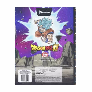 Cuaderno Cosido tapa dura 90 Hojas Cuadriculado Dragon Ball - Resplandor Azul
