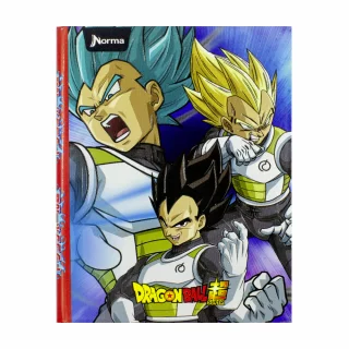 Cuaderno Cosido Tapa Dura 90 Hojas Cuadriculado Dragon Ball Vegeta