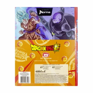 Cuaderno Cosido Tapa Dura 90 Hojas Cuadriculado Dragon Ball Vegeta