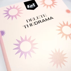 Cuaderno Cosido Tapa Dura 90 Hojas Cuadriculado Kiut Delete The Drama