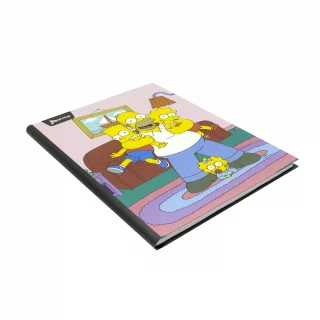 Cuaderno Cosido Tapa Dura 90 Hojas Cuadriculado Los Simpsons - Family Time