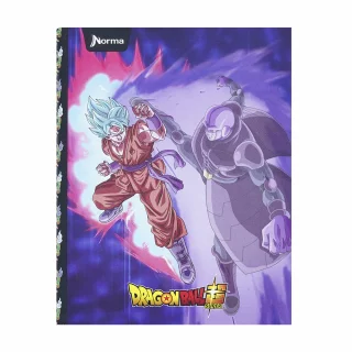 Cuaderno Cosido tapa dura 90 Hojas línea corriente Dragon Ball - Goku Vs Hit
