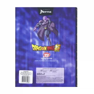 Cuaderno Cosido tapa dura 90 Hojas línea corriente Dragon Ball - Goku Vs Hit