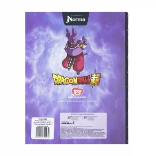 Cuaderno Cosido tapa dura 90 Hojas línea corriente Dragon Ball - Grupo Goku / Vegeta / Bills