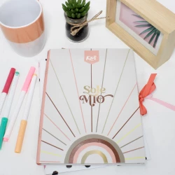 Cuaderno Cosido Tapa Dura 90 Hojas Linea Corriente Kiut Sole Mio