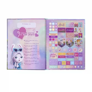 Cuaderno Cosido Tapa Dura 90 Hojas Línea Corriente Peluches - Clase De Baile