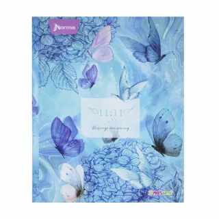Cuaderno cosido tapa dura femenino 90 hojas cuadriculado X-presarte - 11:11