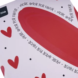 Cuaderno cosido tapa dura femenino 90 hojas cuadriculado X-presarte - more amor