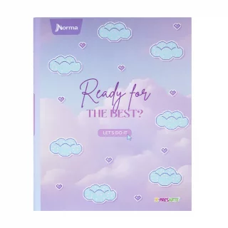 Cuaderno cosido tapa dura femenino 90 hojas línea corriente X-presarte - ready for