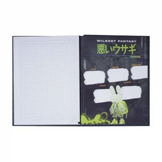 Cuaderno cosido tapa dura masculino 90 hojas cuadriculado X-presarte - tigre yeah