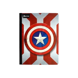 Cuaderno Cosido The Avengers  100 Hojas  Linea Corriente   6 Escudo America
