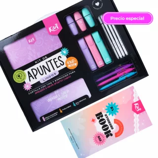 Kit Apuntes Lindos + Libro de Stickers