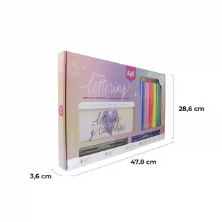 Kit de Lettering Cartilla + Marcadores Punta Pincel X30