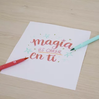 Kit De Lettering Cartilla Y Nuevos Marcadores Punta Pincel ESPECIALES By Kiut Y Nativalencia