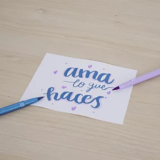Kit De Lettering Cartilla Y Nuevos Marcadores Punta Pincel ESPECIALES By Kiut Y Nativalencia