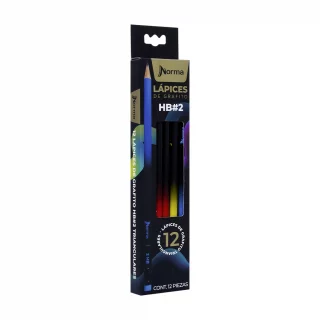 Lápiz premium triangular Norma No. 2 x 12 und