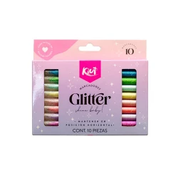 Marcadores Kiut Glitter X10