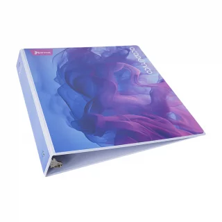Pasta De Argolla PVC Academico 105 - Humo Azul Rosa