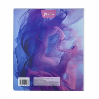 Pasta De Argolla PVC Academico 105 - Humo Azul Rosa