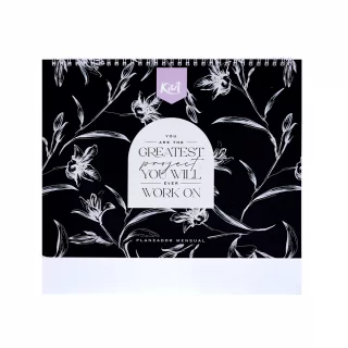 Planeador Mensual Kiut 2026 Black And White