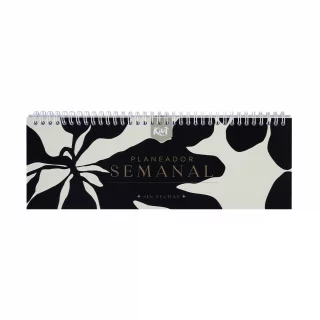 Planeador Semanal Kiut 2025 Black And White (Sin fecha)