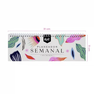 Planeador Semanal Kiut 2025 The Colors Of My Life (Sin fecha)