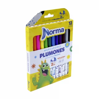 Plumones Norma Lavables  X12 und