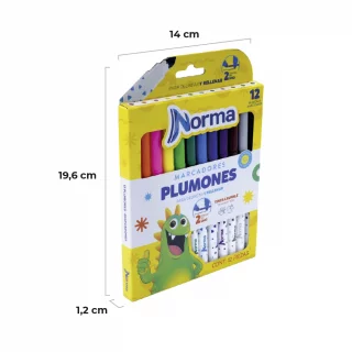 Plumones Norma Lavables  X12 und