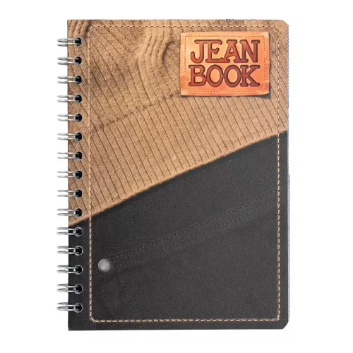 Cuad DO Fran Jean Book Rev Ry 100H Black Jean with Camel Sweater