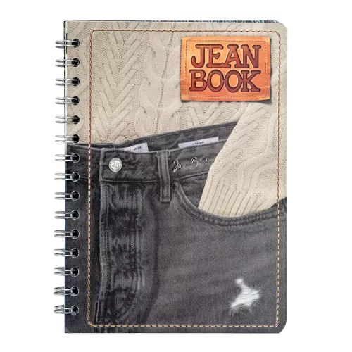 Cuad DO Fran Jean Book Rev Ry 100H Black Jean with White Sweater